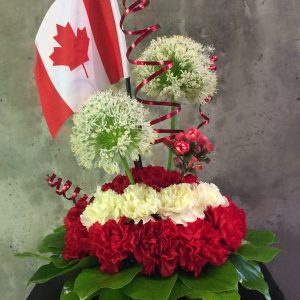 Happy Canada Day Flower Arrangement