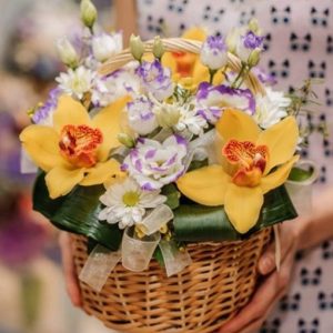 FB001-Floral Basket