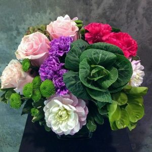 Thanksgiving flower arrangement by Posy Floral Design