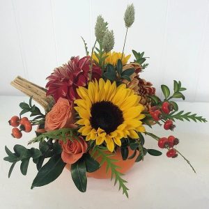 Thanksgiving flower arrangement by Posy Floral Design