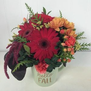 Thanksgiving flower arrangement by Posy Floral Design