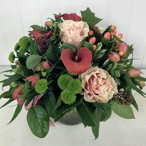 Thanksgiving flower arrangement by Posy Floral Design