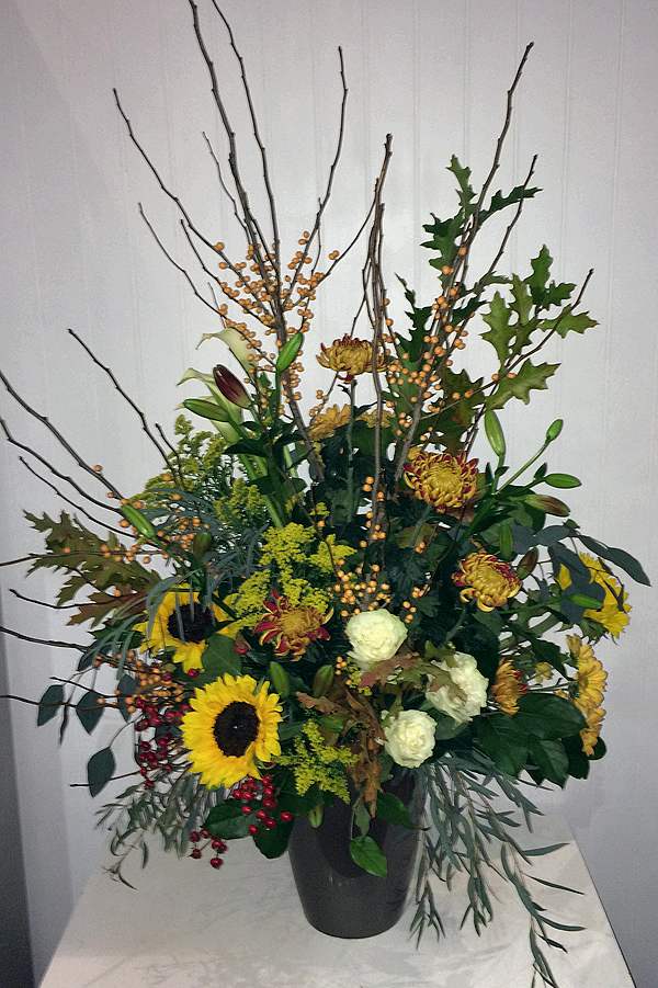Thanksgiving flower arrangement by Posy Floral Design