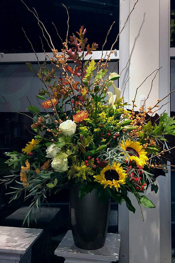 Wild Garden Thanksgiving Flower Arrangement by Posy Floral Design