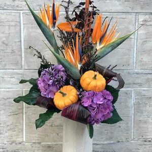 Thanksgiving flower arrangement by Posy Floral Design