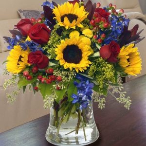 Thanksgiving flower arrangement by Posy Floral Design