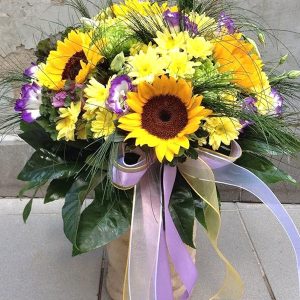 Thanksgiving flower arrangement by Posy Floral Design