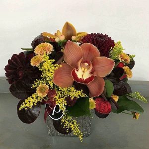 Thanksgiving flower arrangement by Posy Floral Design