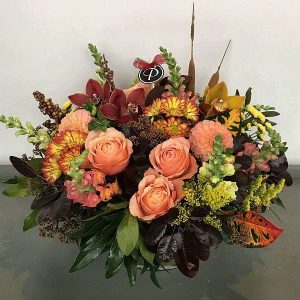 Thanksgiving flower arrangement by Posy Floral Design