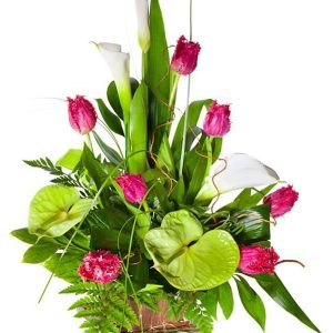 FB008-Floral Basket