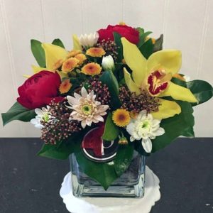 PP022 Posy Red & Yellow Arrangement