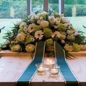 Casket Flowers Arrengment by Posy Floral design - Remarkable Sympathy Arrangement