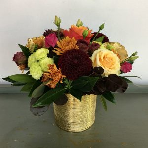 FA039 Floral Arrangement in the Golden Vase