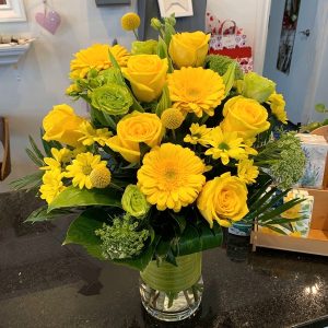 Yellow roses and gerberas bouquet