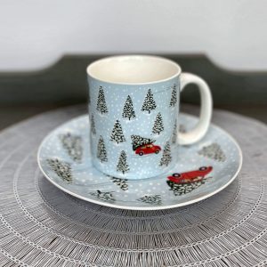Red Truck Christmas Mug