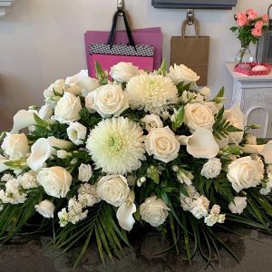 Sympathy white arrangement